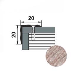 Профиль угловой ЛУКА ПУ 05 Дуб дымчатый 045 2,7 м
