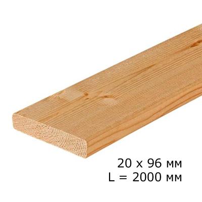 Доска сухая строганная профилированная 20*96*2000 мм
