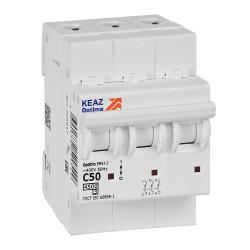Автоматический выключатель КЭАЗ OptiDin BM63 3P 50 A C 4,5 кА 326817
