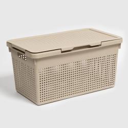 Корзина для белья VIOLET Лофт латте 21 л 562120