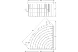 Полка для ванной ARTWELLE Universell 19 см 4133