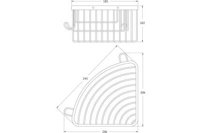 Полка для ванной ARTWELLE Universell 19 см 4133