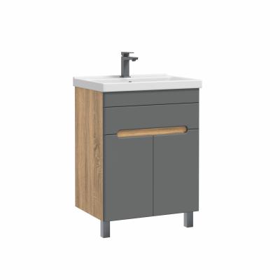 Тумба с раковиной RUVANN Nika 60 графит