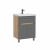 Тумба с раковиной RUVANN Nika 60 графит Тумба с раковиной RUVANN Nika 60 графит