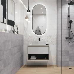 Плитка базовая CERSANIT Glitter Белый 20*44 см 17485