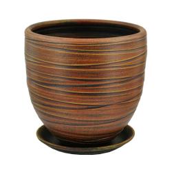 Горшок керамический САДЫ АУРИКИ Модерн Шоколад 7,5 л