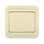 Выключатель MAKEL Mimoza 1 клавиша кремовый 25001