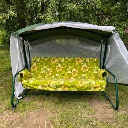 Качели садовые УДАЧНАЯ МЕБЕЛЬ Тропикана Зеленый 210*125*163 см