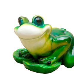 Фигурка для водоема Лягушка на кувшинке