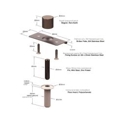 Фиксатор дверной FANTOM Premium HGT001