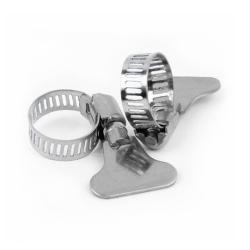 Хомут червячный с нержавеющей ручкой 14-27 мм