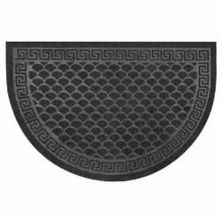 Коврик придверный KOVROFF Чешуйки полукруг серый 400х600 мм