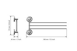 Держатель полотенца FORA Drop поворотный
