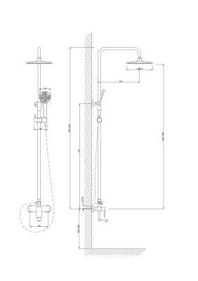 Душевая система VODA VST114
