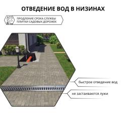 Решетка GIDROLICA Standart DN100 стальная оцинкованная 1000*136*20 мм