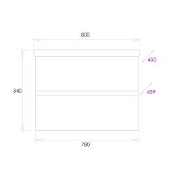 Тумба с раковиной ONIKA Эвада 80 