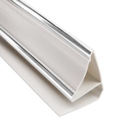 Плинтус потолочный ПВХ Софитто Хром 3000 м