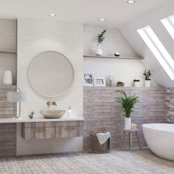 Плитка базовая AZORI Shabby Grey 31,5*63 см