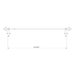 Карниз для ванной MILARDO черный