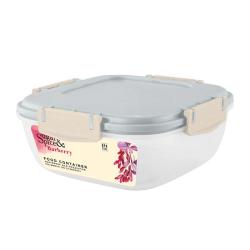 Контейнер для продуктов Sugar&Spice Barberry герметичный 0,7л квадратный трюфель /Пластик Репаблик/