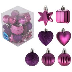 Набор елочных украшений ВОЛШЕБНАЯ СТРАНА Ассорти сиреневый