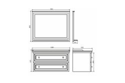 Тумба с раковиной COMFORTY Феррара 100 