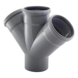 Крестовина канализационная 110 мм 45°