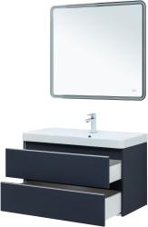 Тумба с раковиной AQUANET Вега 80 маренго 