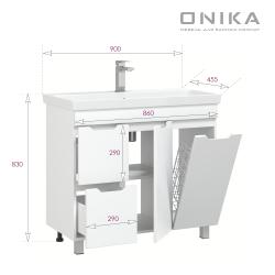 Тумба с раковиной ONIKA Айленд 90 