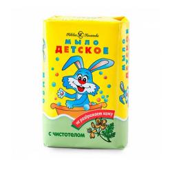 Мыло детское НЕВСКАЯ КОСМЕТИКА с экстрактом чистотела 90 г