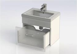 Тумба с раковиной AQUANET Верона New 50 