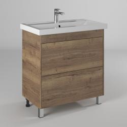 Тумба с раковиной BRIZ Риччи 80 дуб веллингтон 