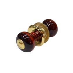 Ручка-кноб РУЧКИ-КНОПКИ 1-БТ 1-1 Дерево темное, золото