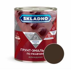 Грунт-эмаль SKLADNO Коричневый 1,8 кг