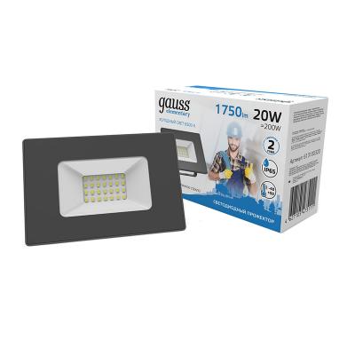 Прожектор LED GAUSS 20W черный 613100320 Прожектор LED GAUSS 20W черный 613100320