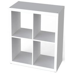 Стеллаж ШВЕДСКИЙ СТАНДАРТ Фора 4 Белый 770*770*380 мм S00043