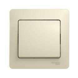 Выключатель SYSTEME ELECTRIC Glossa 1 клавиша бежевый GSL000212