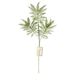 Декоративная веточка СЕРПАНТИН Искристая симфония нежный зеленый 55 см