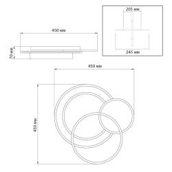 Люстра СОНЕКС Pine 7735/80L Дерево, черный
