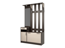 Секция 14 РОСТОК Диана-4 Венге/Дуб молочный 1200*2100*425 мм