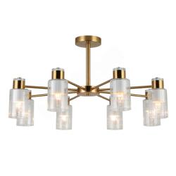 Люстра ЛАЙТ СФЕРА 74589/8 Antique brass+white Латунь