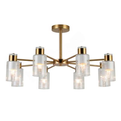 Люстра ЛАЙТ СФЕРА 74589/8 Antique brass+white Латунь