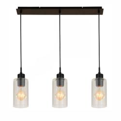 Подвес ЛАЙТ СФЕРА 7667-3P Black+clear glass Черный