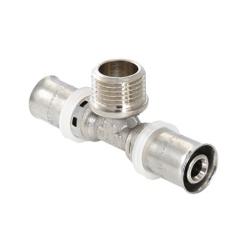 Тройник VALTEC комбинированный пресс 32 мм 3/4" НР VTm.233.N.320532