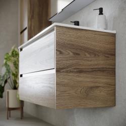 Тумба с раковиной SANCOS Libra 100 дуб чарлстон