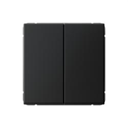 Механизм выключателя SYSTEME ELECTRIC Art Gallery 2 клавиши карбон GAL001051