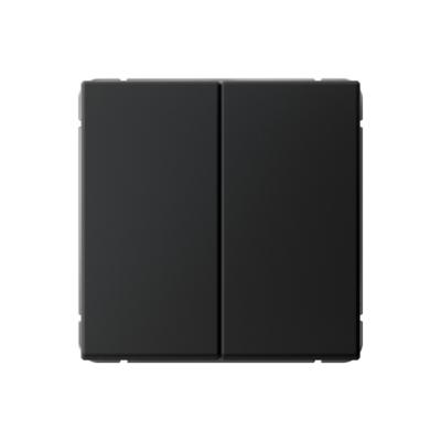 Механизм выключателя SYSTEME ELECTRIC Art Gallery 2 клавиши карбон GAL001051