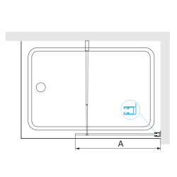 Штора на ванну RGW SC-051В 80*150 см 