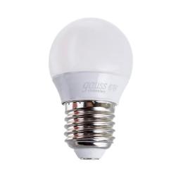 Лампа LED GAUSS Elementary 6W/Е27/2700-3000K шар 53216