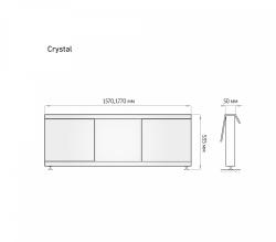 Экран для ванны ALAVANN Crystal 180 177 см